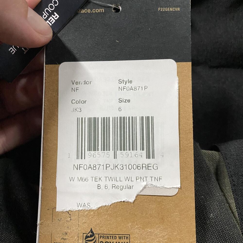 The North Face Pants Womens 6 Black M66 Tek Twill Snow Ski Outdoor Winter - Picture 6 of 12